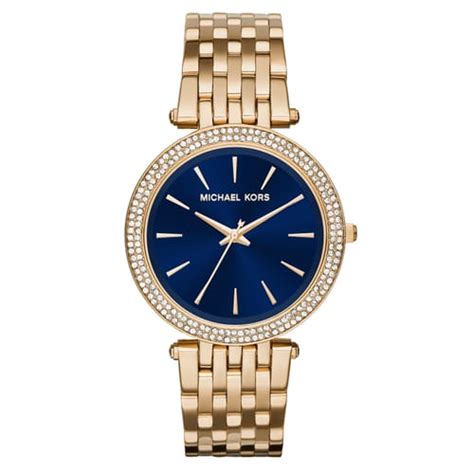 michael kors damen uhren mk3406|Michael Kors Darci Blue Dial Gold.